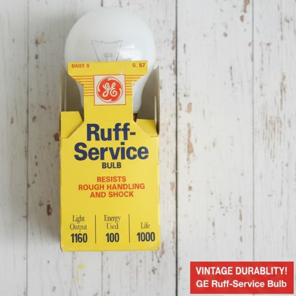 GE 1 Pack Ruff-Service Bulb 100 Watts